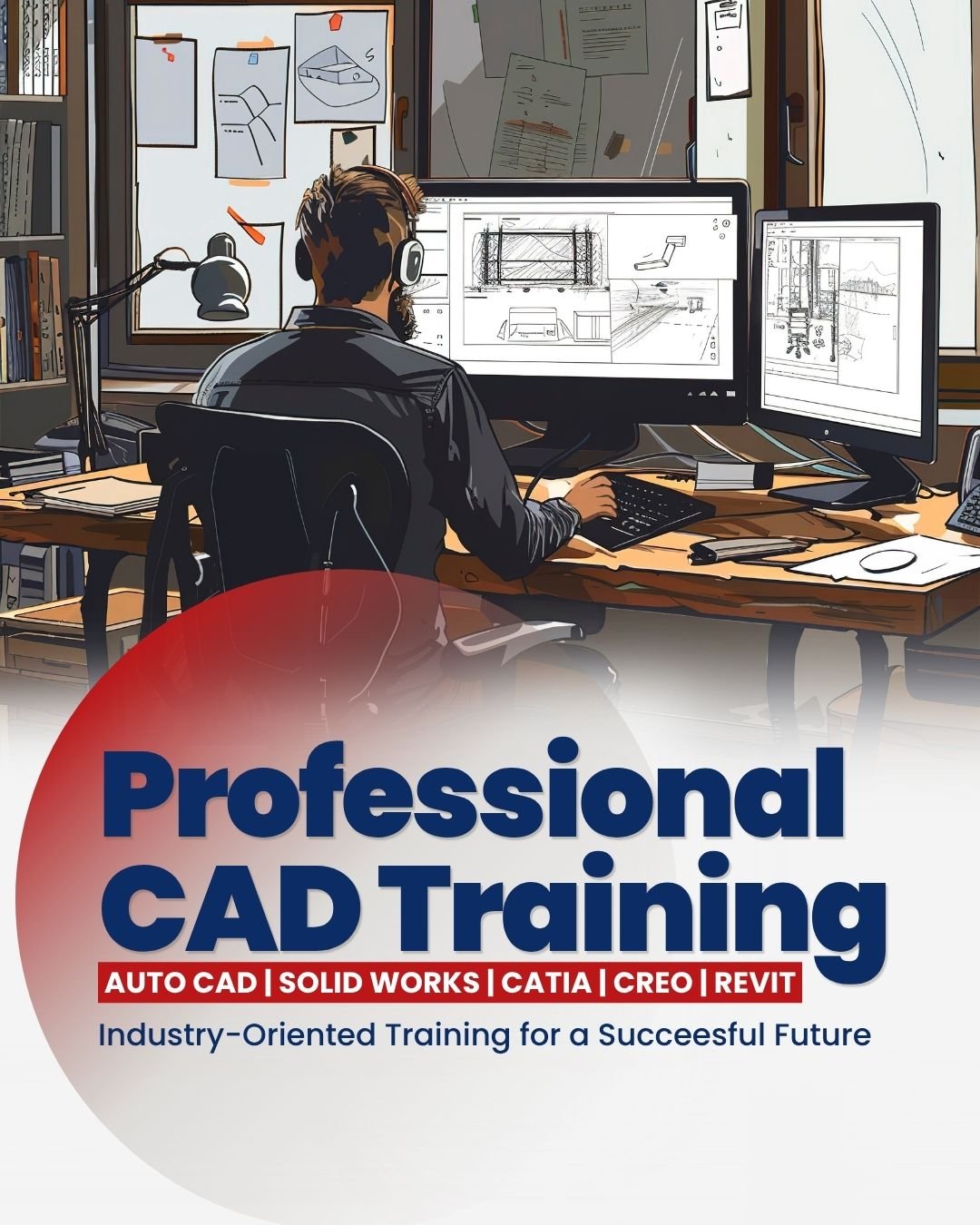 CAD Training Institute Ahmedabad offering AutoCAD, SolidWorks, Revit, SketchUp & more. Practical training with live projects and placement assistance.